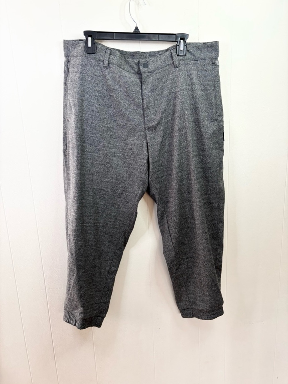 Adidas go to FW jogger pant golf size 38x30 new herringbone black grey